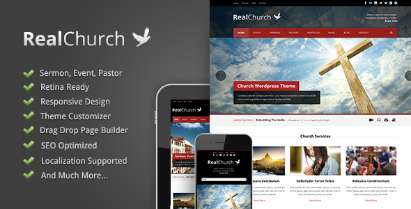 Real Church – Responsive Retina Ready WordPress
