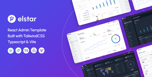 Elstar – React Admin Tailwind Template (React 19)