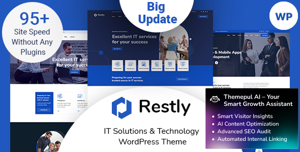 Restly – IT Solutions & Technology WordPress Theme