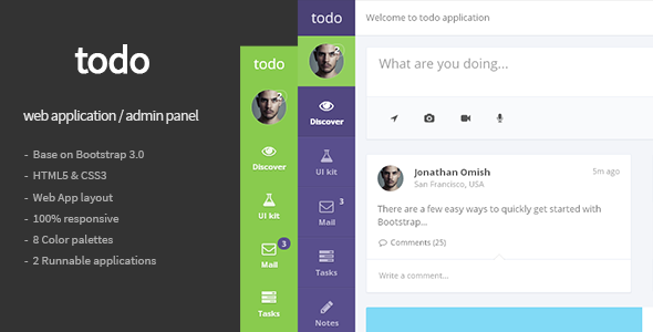 todo – Web Application and Admin Panel Template