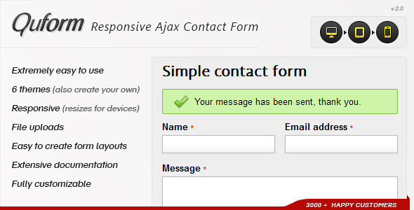 Quform – Responsive Ajax Contact Form
