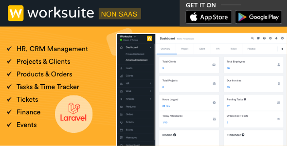 WORKSUITE – HR, CRM and Project Management