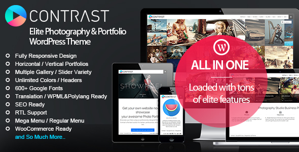CONTRAST Review: Elite Photography Portfolio Theme