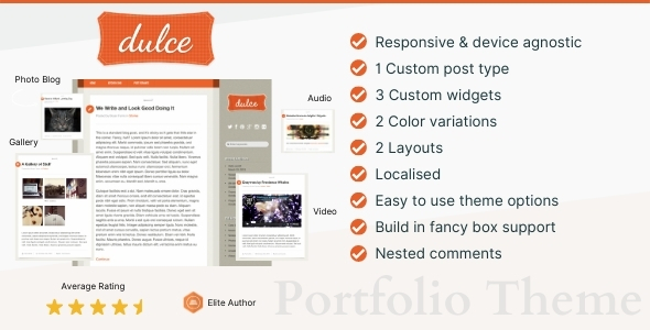 Dulce – A Tumblr Style WordPress Theme Review: Blog Nulled