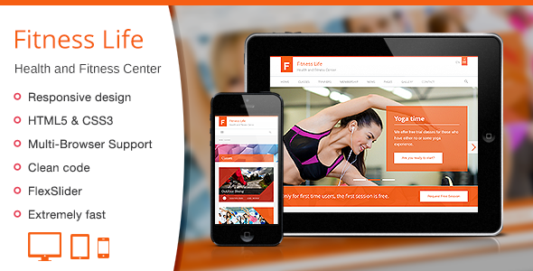 Fitness Life – Gym/Fitness HTML Template Review