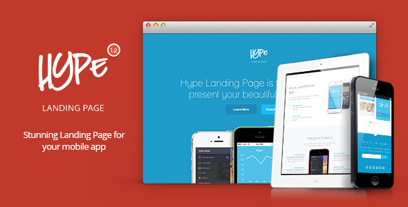 Hype – App Landing Page Review: Clean, Fast Setup — Landing Pages preview