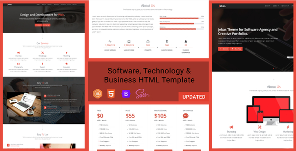 Jekas Review: Bootstrap HTML Template