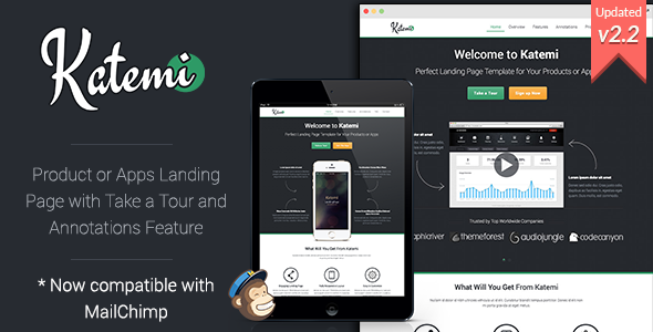 Katemi Review: Clean Product & App Landing Page