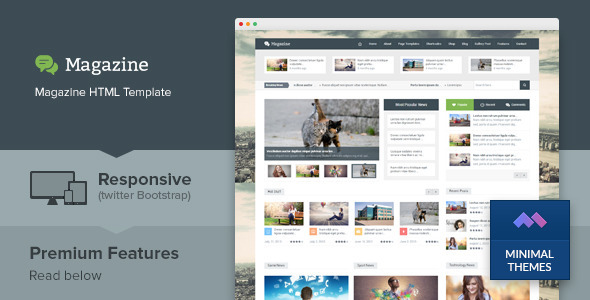Magazine – Responsive Multipurpose HTML Template Review