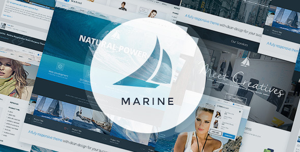 Marine PSD Template Review: Corporate Design