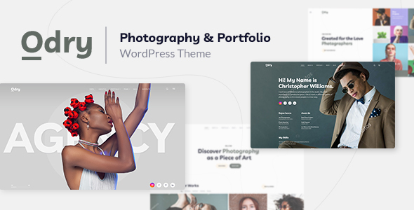 Odry Photography WordPress Theme Review: Creative