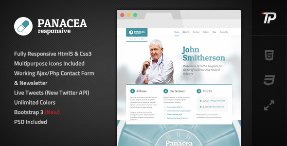Panacea – Responsive Parallax HTML Template Review