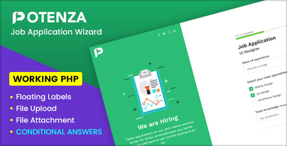 Potenza – Job Application Form Wizard Review: Fast Setup