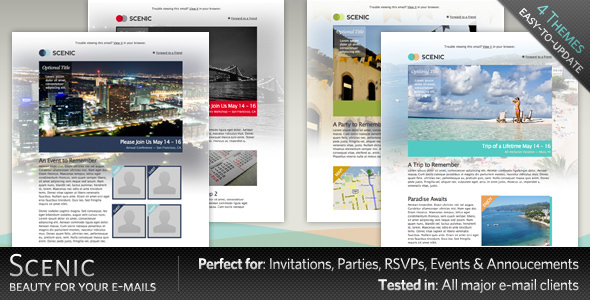 Scenic – HTML Email Template Review: Clean Emails