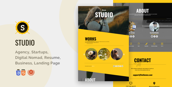 Studio Review: Creative Corporate Landing Page
