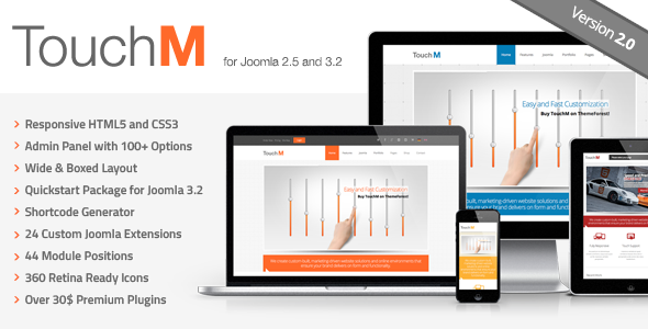 TouchM Responsive Multi-purpose Joomla Template Review
