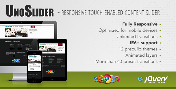 UnoSlider Review: Responsive Touch Slider for JS Nulled
