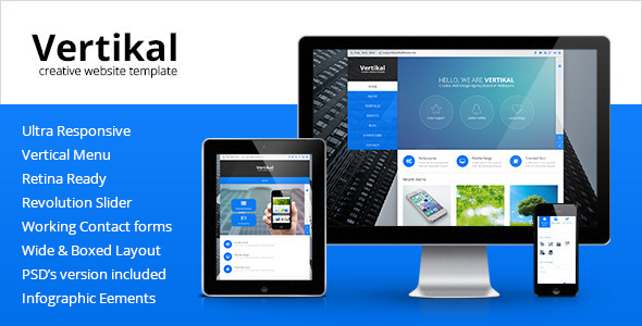 Vertikal – Multipurpose HTML5 Template Review: Business