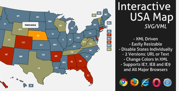 Interactive SVG USA Map Review: Clean JS Build Nulled