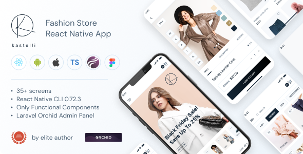 Kastelli Review: Fashion E-Commerce React Native App