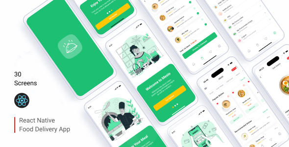 Mesio – React Native Food App UI Kit Review: Ready UI