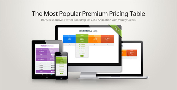 Premium Pricing Table Review: Clean CSS Tables