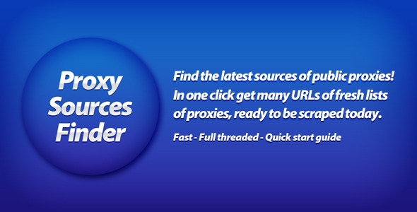 ProxySourcesFinder Review: Proxy List Tool