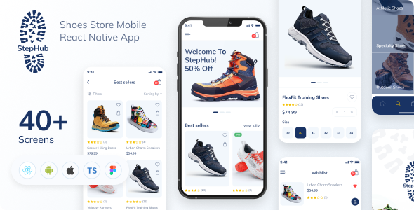 StepHub Review: Sleek React Native Shoe Store App