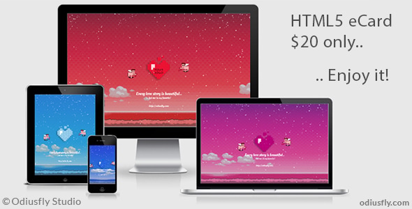 Valentines Pixelated Card v1 Review: Cute Canvas Nulled